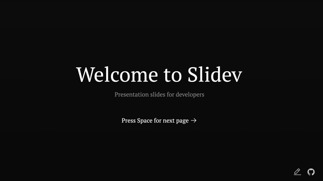 Slidev project initialization