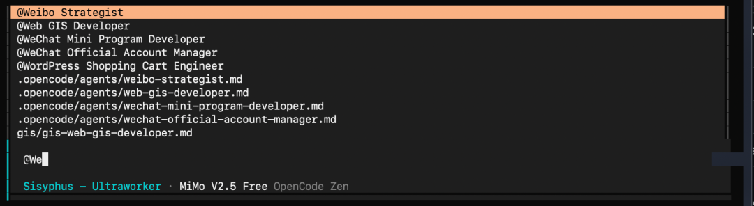 Installed agent files